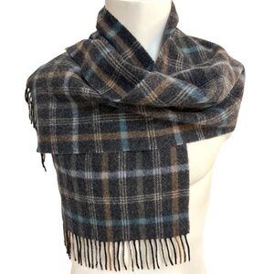 Boulevard Club 🇩🇪 100% Wool Plaid Scarf - Made in Germany